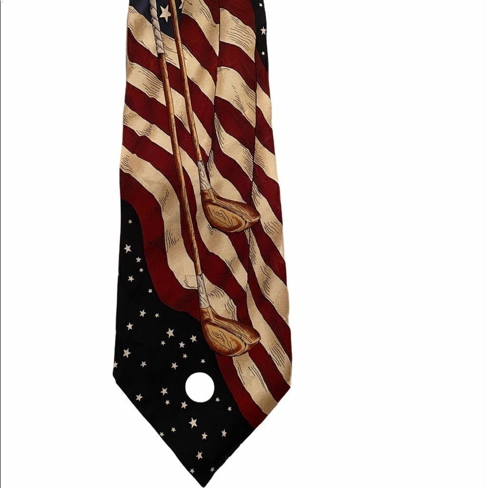 Americana necktie golf tie USA Flag